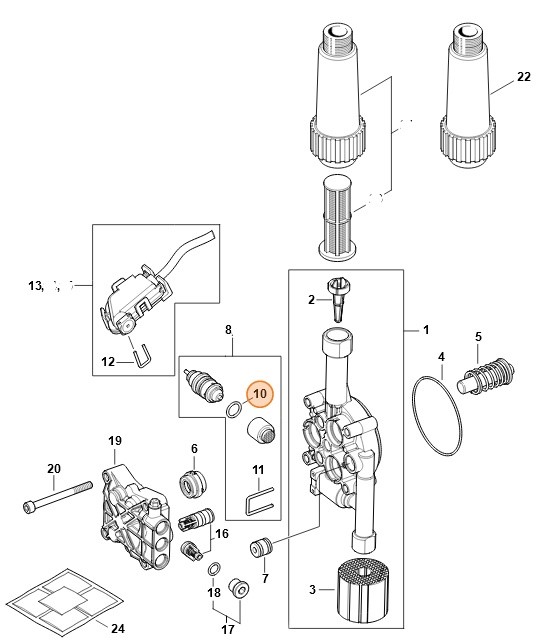 Okrągły pierścień uszczelniający, Stihl 96459513340
