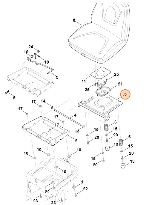 Płytka wspornika, Stihl 61707635441