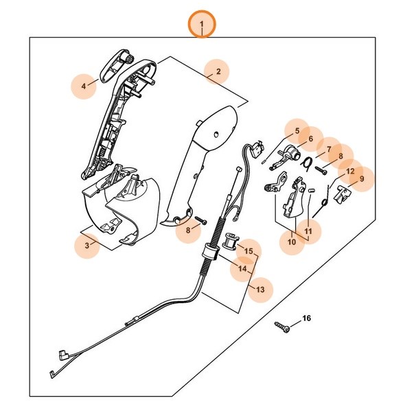Rękojeść manipulacyjna, Stihl 42827901305