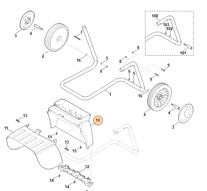 Przedłużenie kanału wyrzutowego, Stihl 60017060300