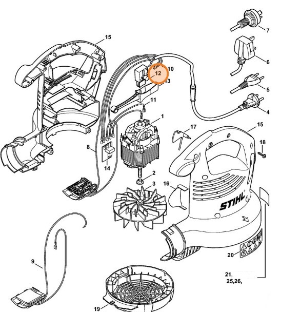 Przełącznik, Stihl 48114350301