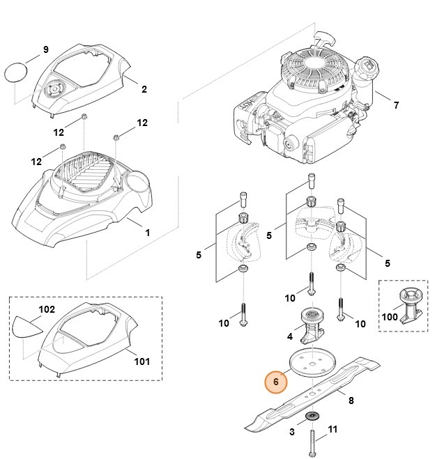 Podkładka oporowa, Stihl 63757026800