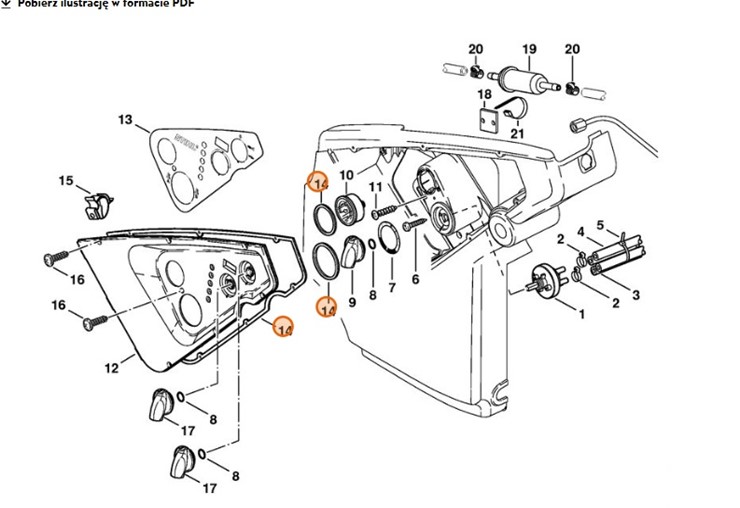 Zestaw uszczelek, Stihl 47520071000