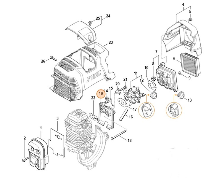 Kołnierz pośredni, Stihl 41801211607