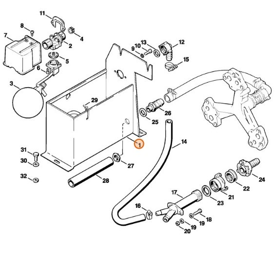 Pojemnik wodny, Stihl 47076706000