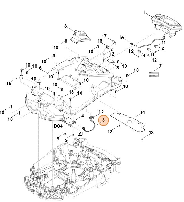 Wiązka przewodów (stop), Stihl 63094403080
