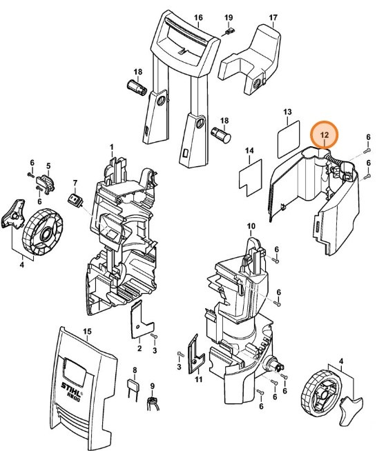 Osłona tylna, Stihl 47877905101