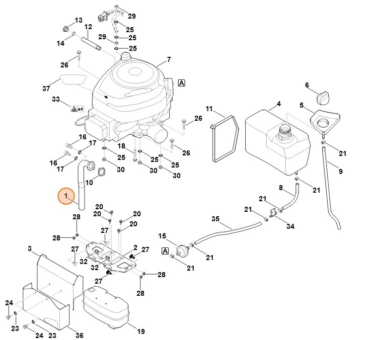 Kolektor, Stihl 61701402535