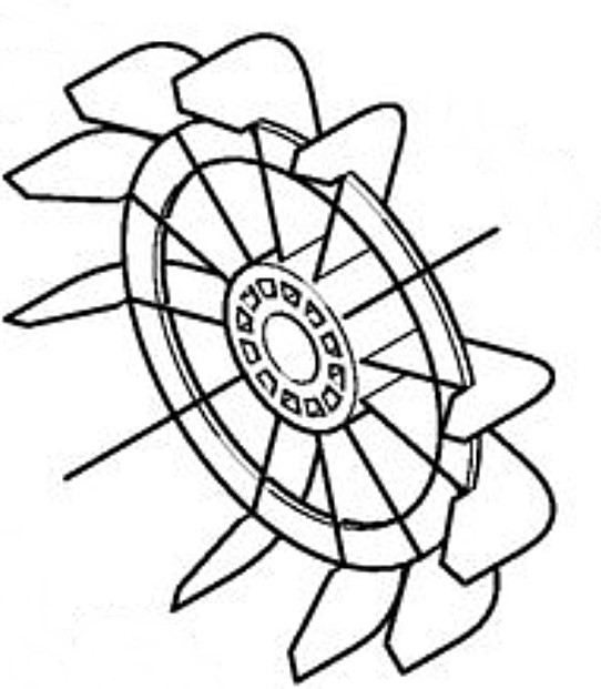 Koło łopatkowe wentylatora, Stihl 47556073000