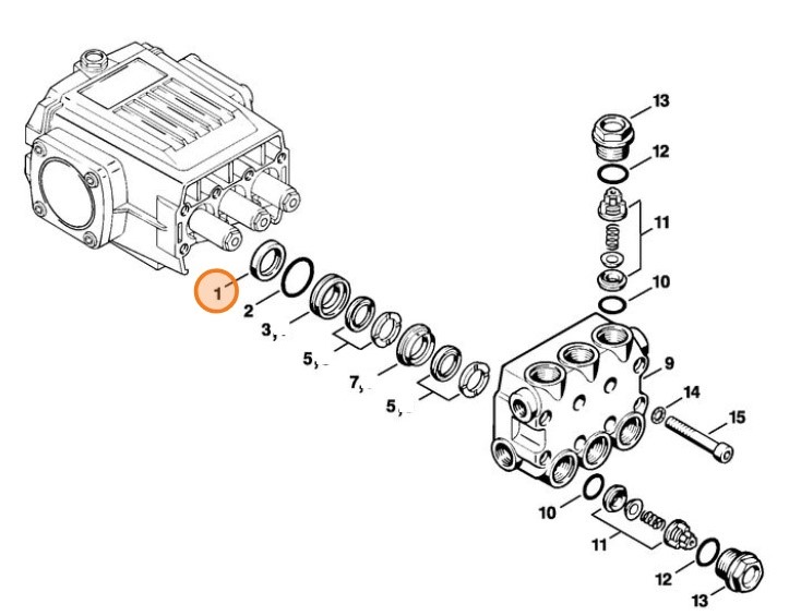 Manszeta uszczelniająca 20x30x7, Stihl 47167087600