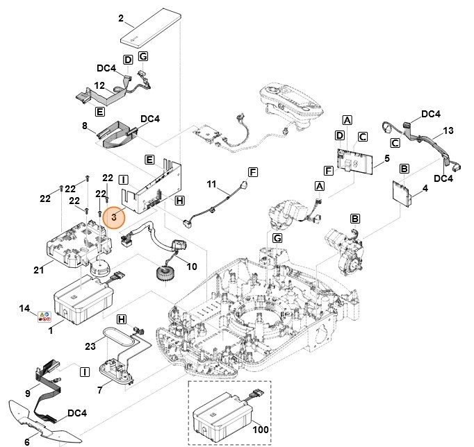 Moduł układu elektronicznego, Stihl 63094301405