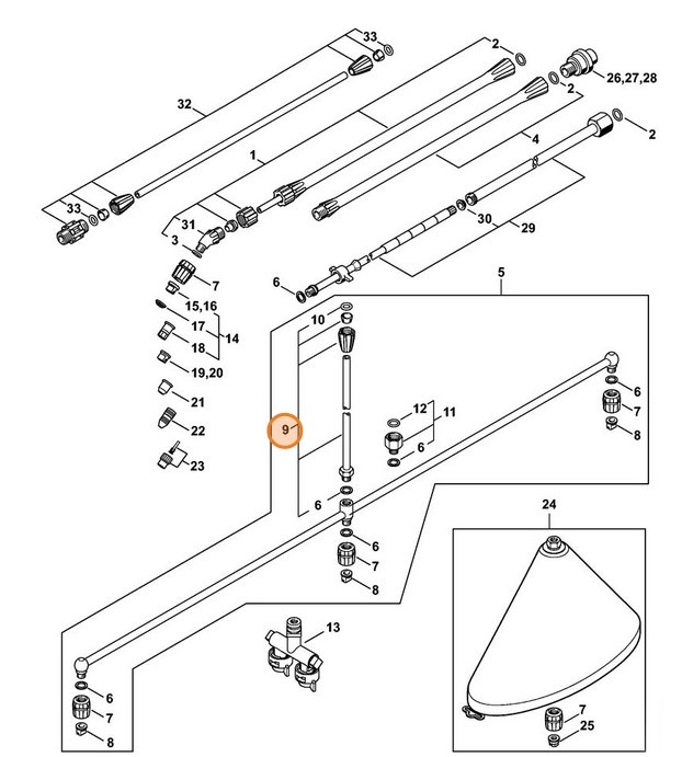 Rura przedłużeniowa, Stihl 42555000302