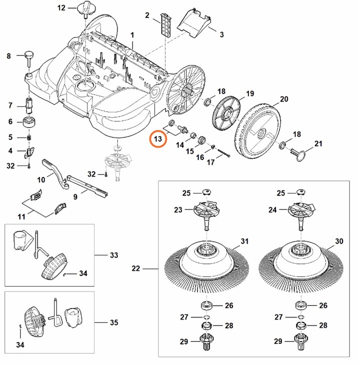 Wałek napędowy, Stihl 48607103200