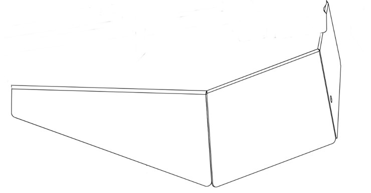 Osłona środkowa CMP (metaliczny szary), Orec 0356-5160H