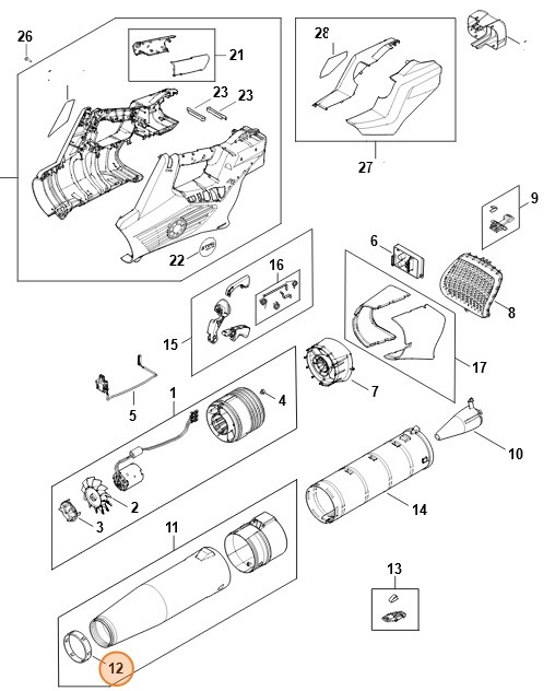 Pierścień metalowy, Stihl BA017681100