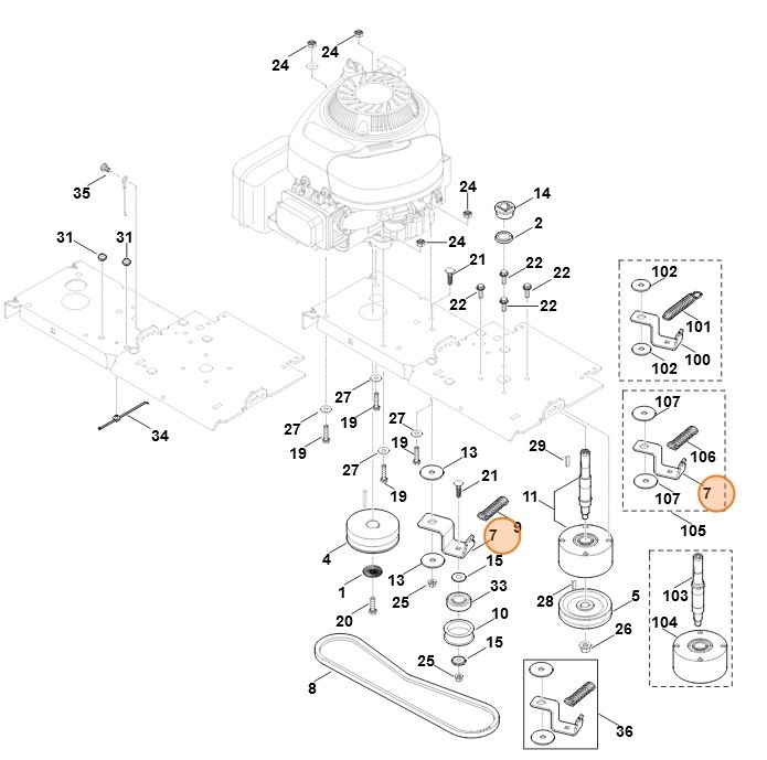 Płytka wspornika, Stihl 60127041301