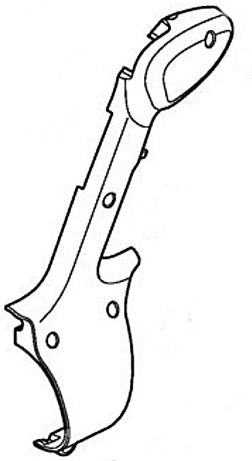 Połówka okładziny rękojeści - strona wewnętrzna, Stihl 42447910802