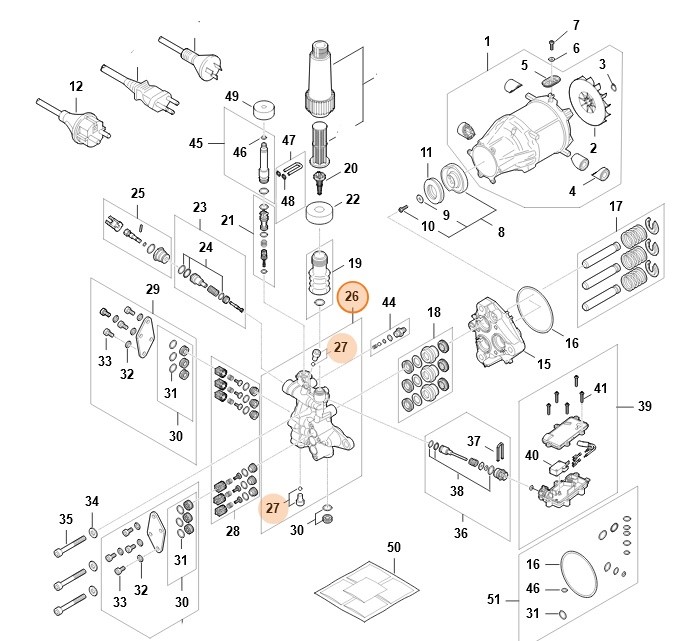 Blok zaworowy, Stihl RE017004602