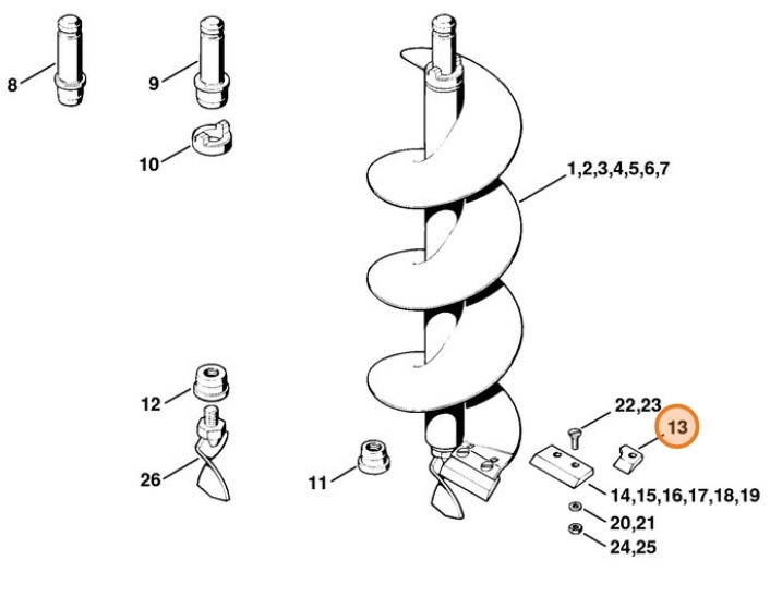 Nóż / noże Ø 90 mm, Stihl 44026823100