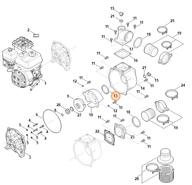Pierścień uszczelniający, Stihl VB057092010