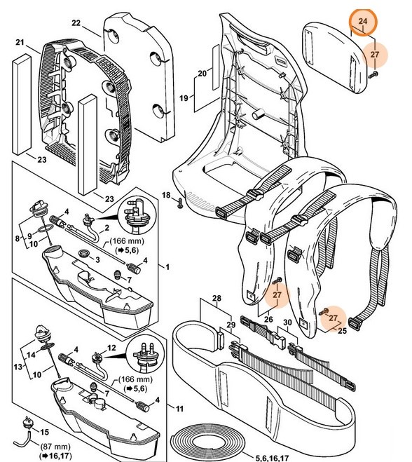 Wykładzina barkowa, Stihl 42827908001