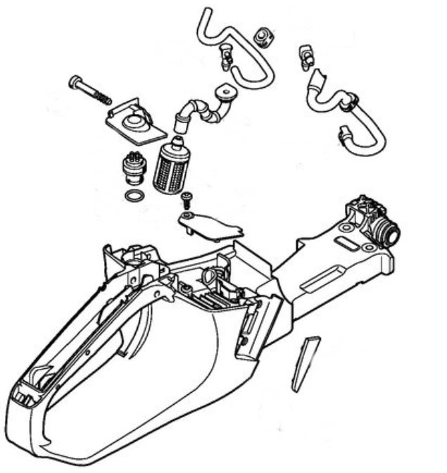 Obudowa zbiornika paliwa, Stihl 11433500823