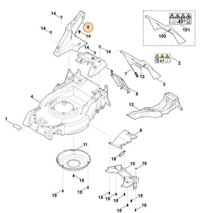 Wspornik, Stihl 63647036205
