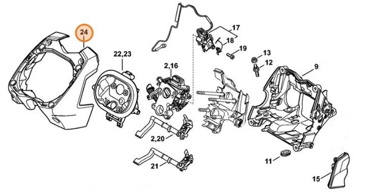 Dno pośrednie, Stihl 11381401503
