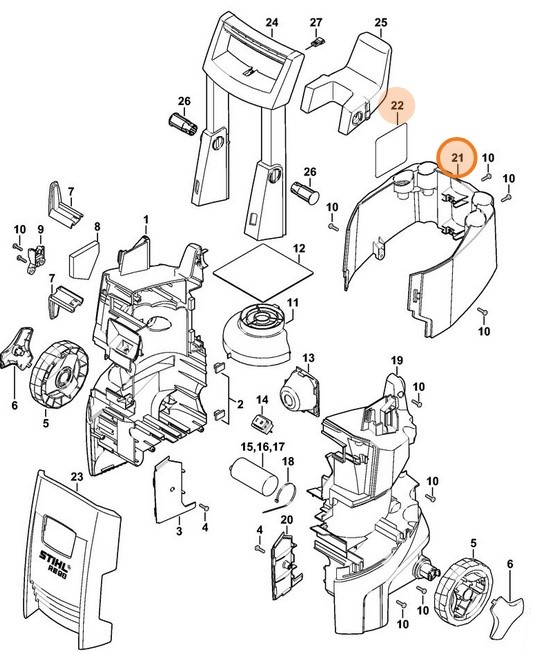 Osłona tylna, Stihl 47757905100
