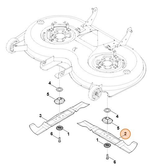 Nóż lewy, Stihl 61707020140