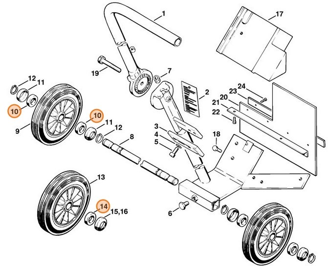 Pierścień filcowy, Stihl 00009881900