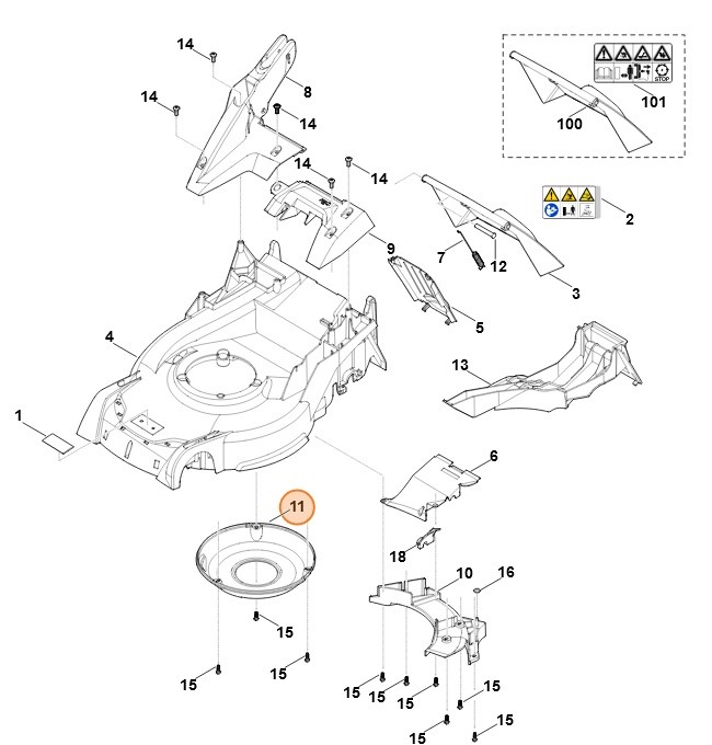 Pokrywa, Stihl 63647060740