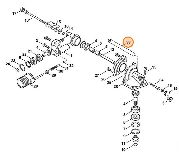 Dźwignia nastawcza, Stihl 42306433501