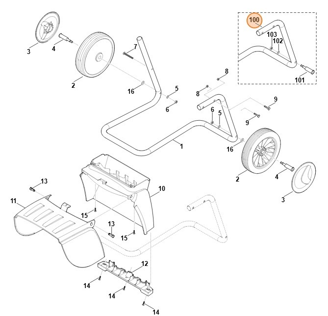 Stelaż rurowy, Stihl 60017032306 