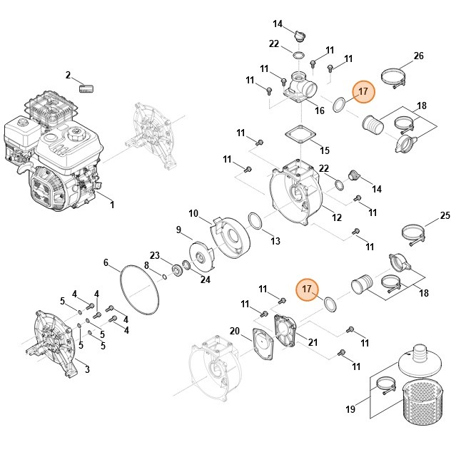  Uszczelka, Stihl VB037090400