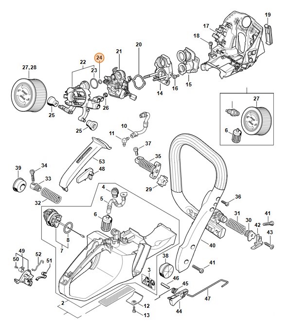 Okrągły pierścień uszczelniający 9x1,5, STIHL 96459453094