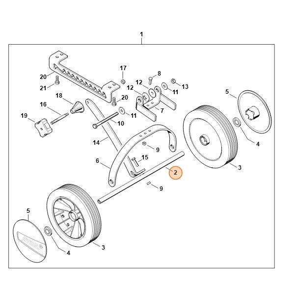 Oś, Stihl 46017040900