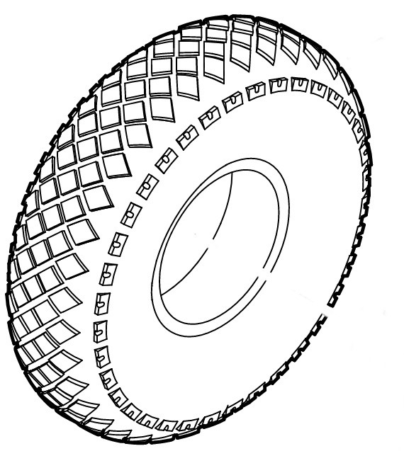 Opona 10x3-4, Stihl 60127049500