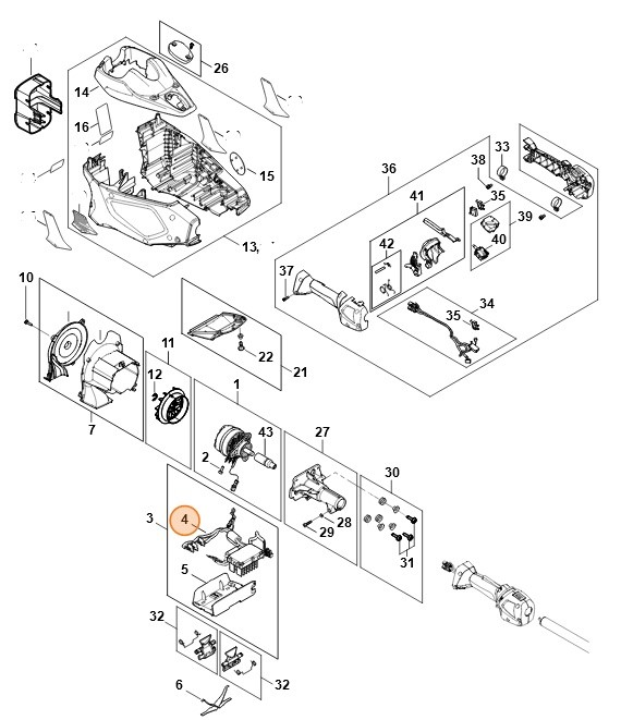 Moduł elektroniczny, Stihl FA024301400