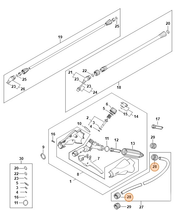 Nakrętka kołpakowa, Stihl 42557083105