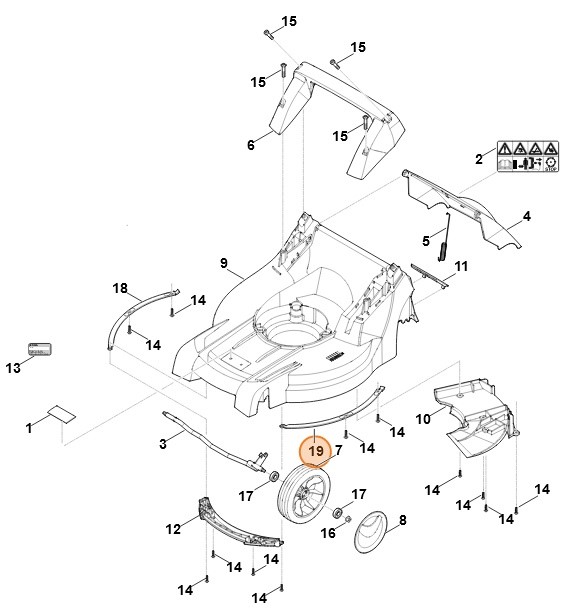 Listwa lewa, Stihl 63587036300