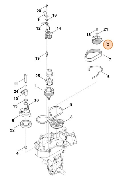 Koło pasowe, Stihl 62417111215