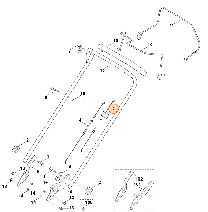 Cięgno, Stihl 63507007521