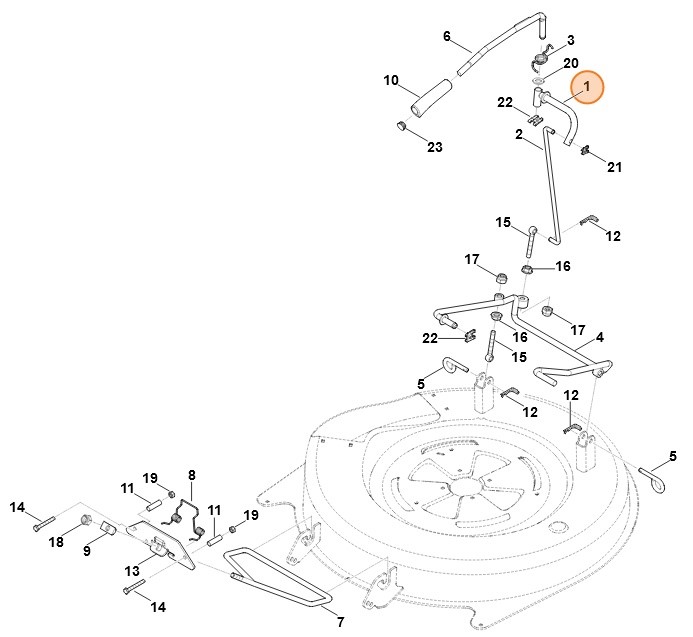 Dźwignia regulacyjna, Stihl 61407002900