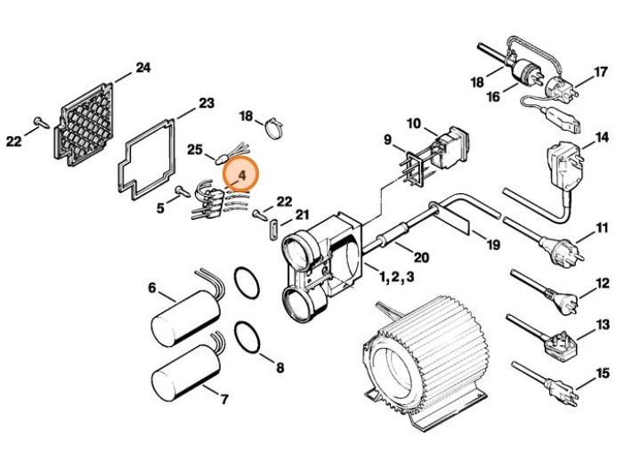 Listwa zaciskowa, Stihl 47034312900