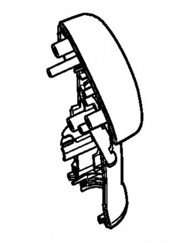 Połówka okładziny rękojeści - strona wewnętrzna, Stihl 41347910810