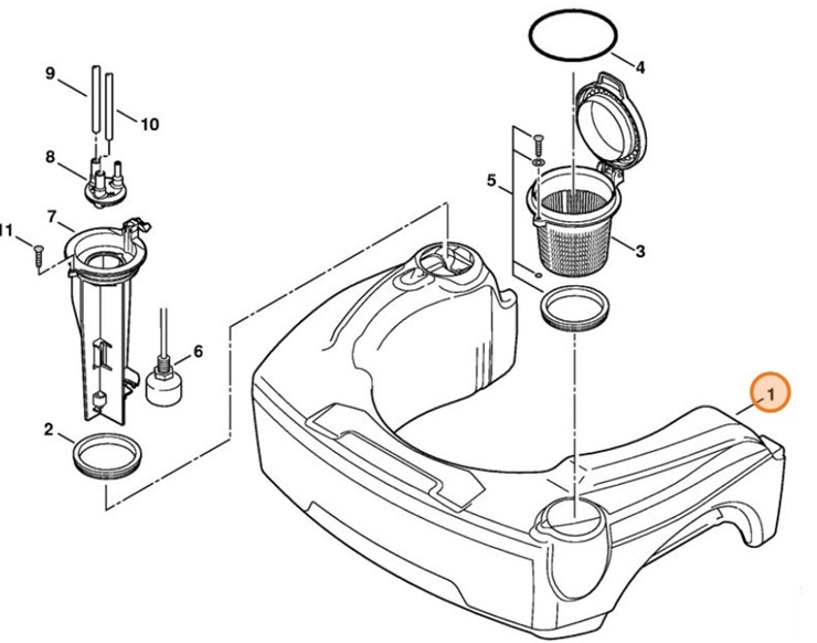 Zbiornik paliwa, Stihl 47705201400