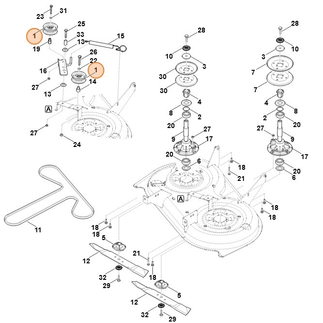 Krążek prowadzący, Stihl 61657601200