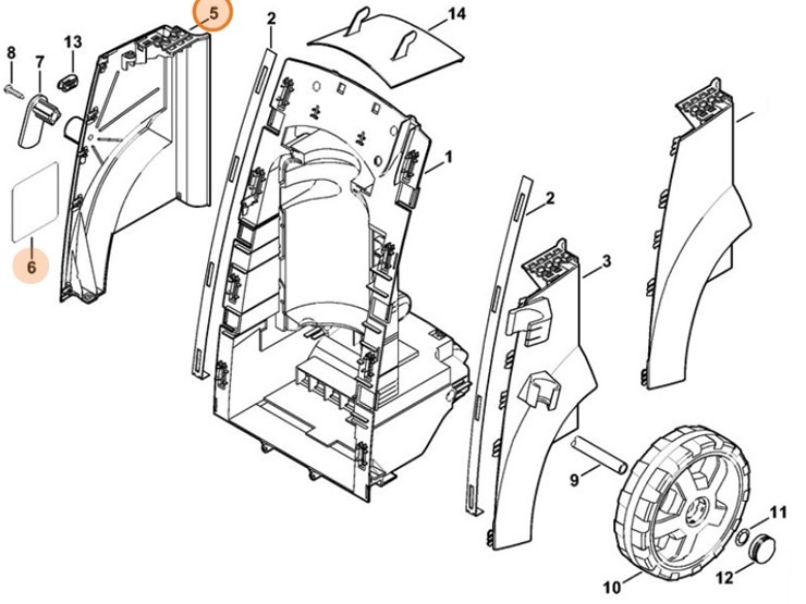 Osłona prawa, Stihl 47687905101