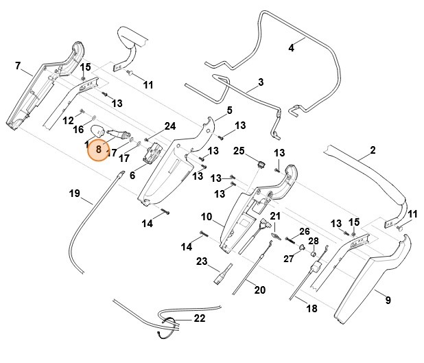 Dźwignia regulacyjna, Stihl 63751822900